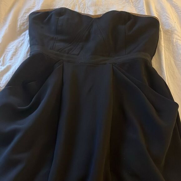 Bcbgmaxazaria Daphine dress black size 2 midi removable bra strap front pockets - Picture 14 of 16